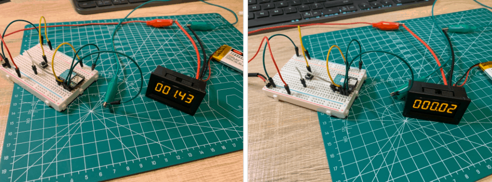 LED before/after compare